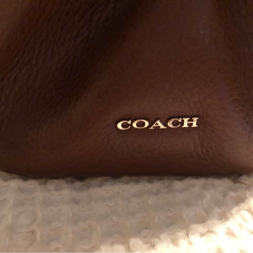 Coach Rich Brown Leather Shoulder Bag